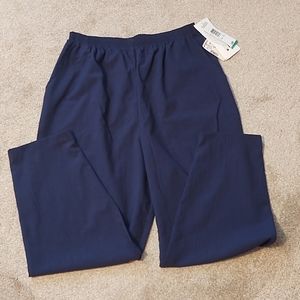 Teddi Elastic Waist Navy Pants